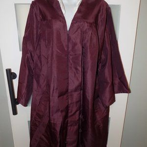 Josten's Maroon Graduation/Choir/Costume Gown Polyester 5'1"-5'3" EUC